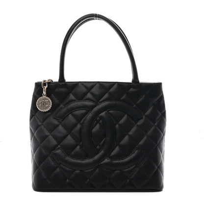 Chanel Caviar Quilted Medallion Tote Black 1 of 9