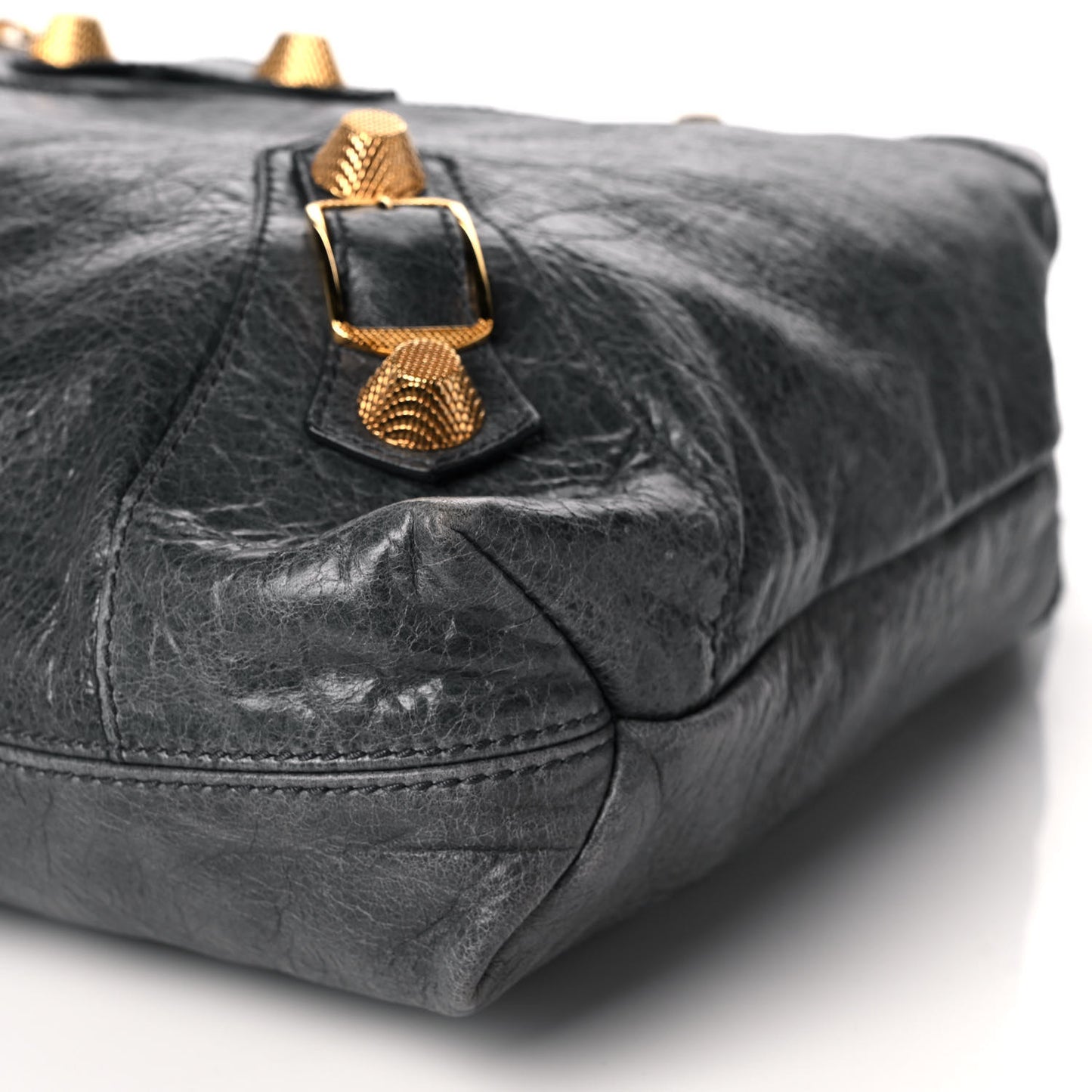 Agneau Giant 21 Gold Hardware Brief Anthracite