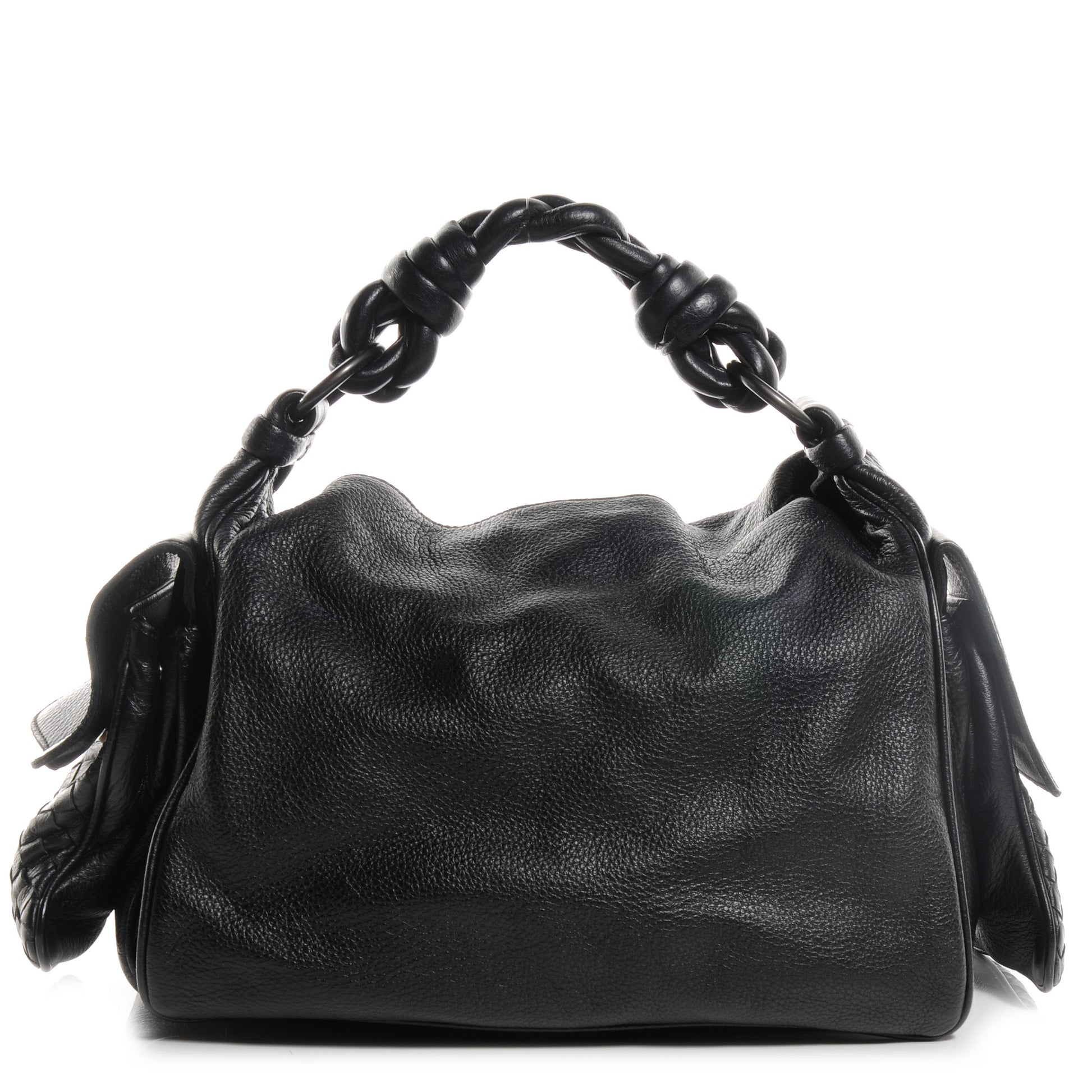 Bottega Veneta Cervo Cocker Hobo Nero Black 1 of 9
