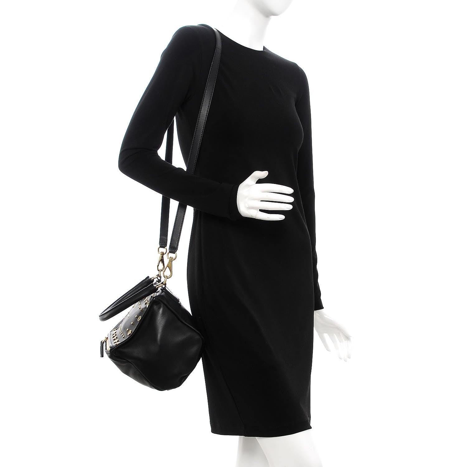 Givenchy Calfskin Studded Small Pandora Black 2 of 8