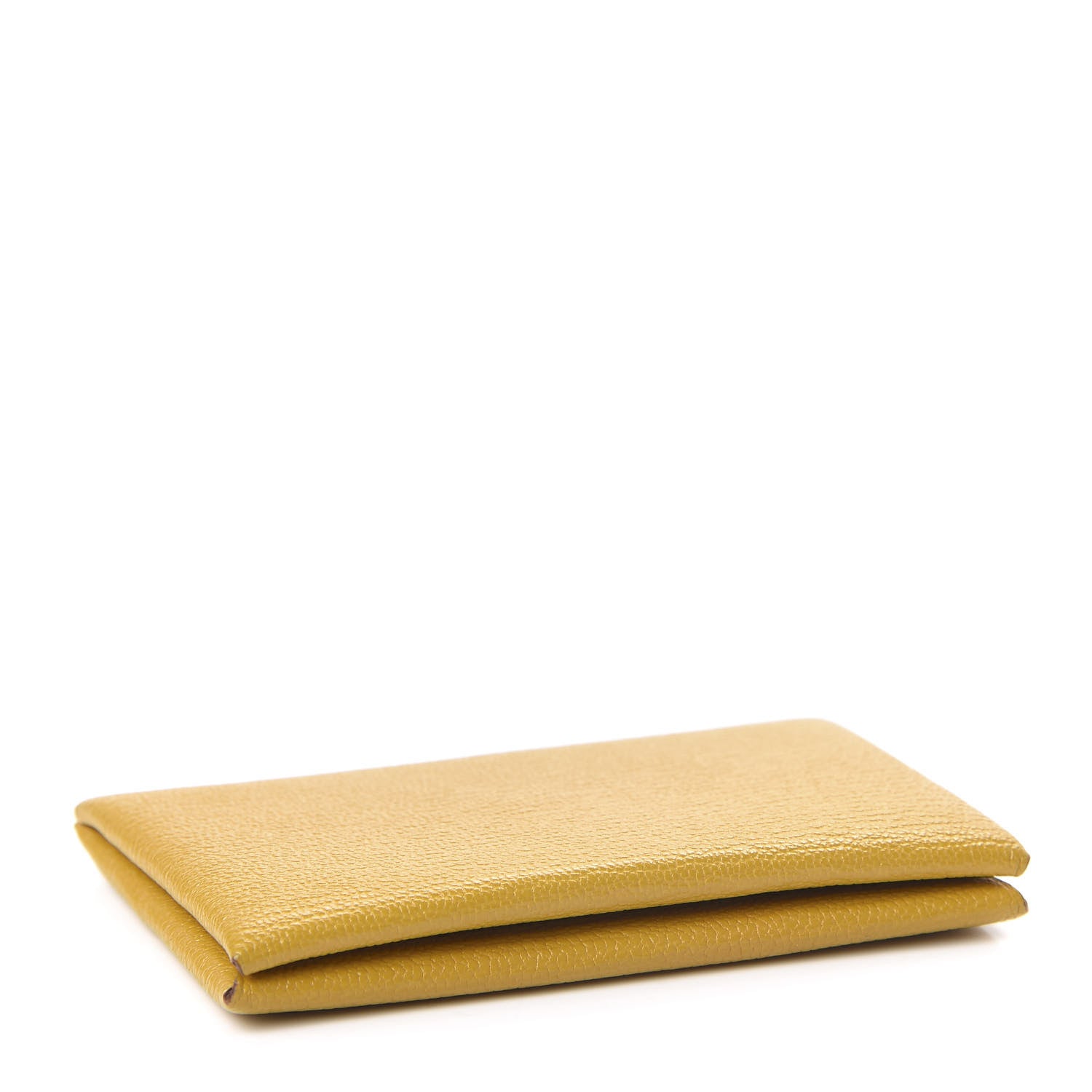 Hermes Chevre Mysore Calvi Card Case Jaune Ambre 4 of 7