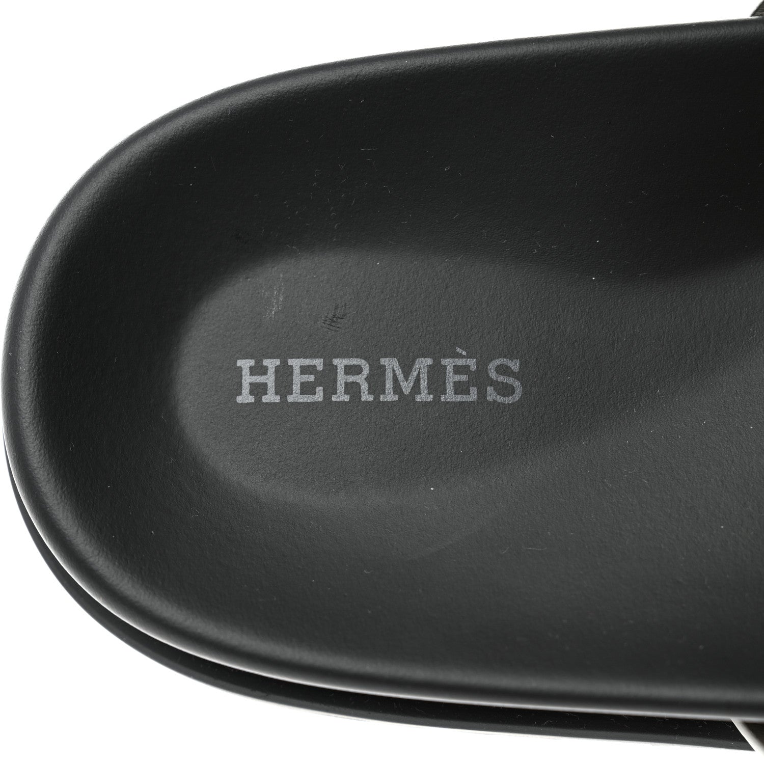 Hermes Epsom Mens Chypre Sandals 43 White 7 of 9