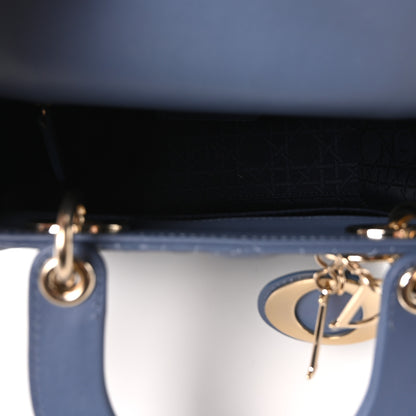 Christian Dior Lambskin Cannage Small My ABCDior Lady Dior Blue 5 of 11
