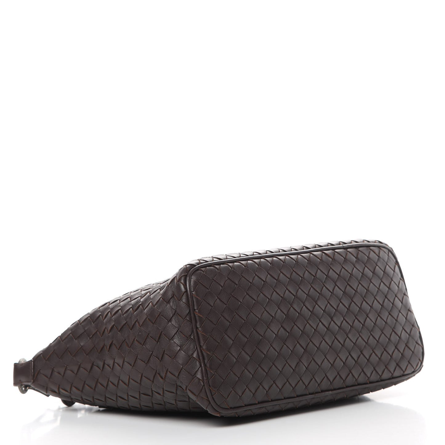 Nappa Intrecciato Small Shoulder Bag Ebano