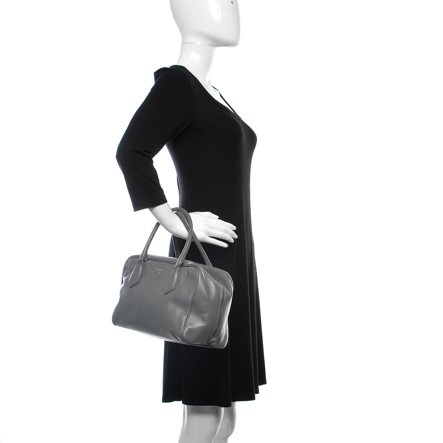 Soft Calfskin Small Inside Tote Marmo Salvia