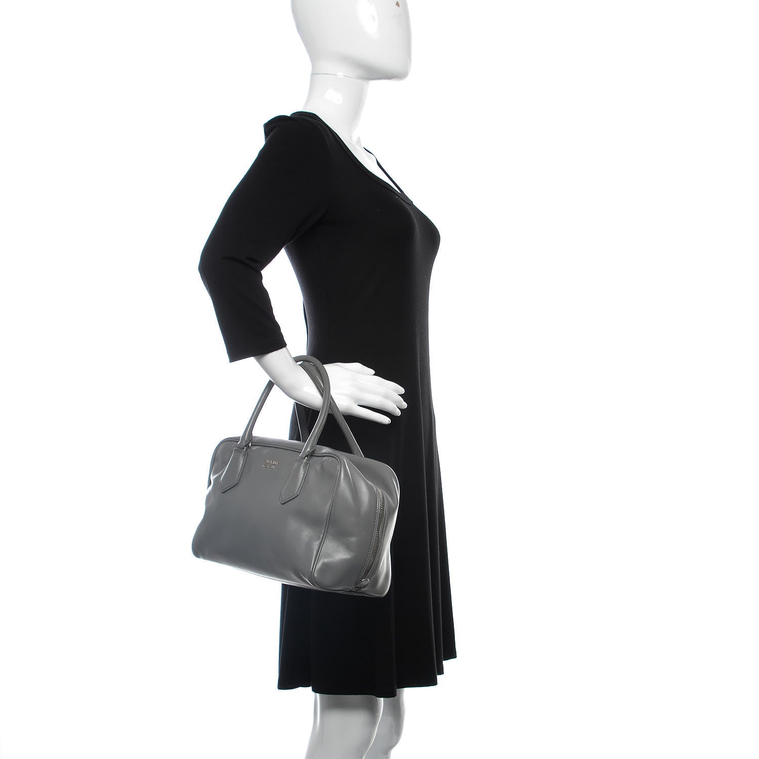 Prada Soft Calfskin Small Inside Tote Marmo Salvia 3 of 12