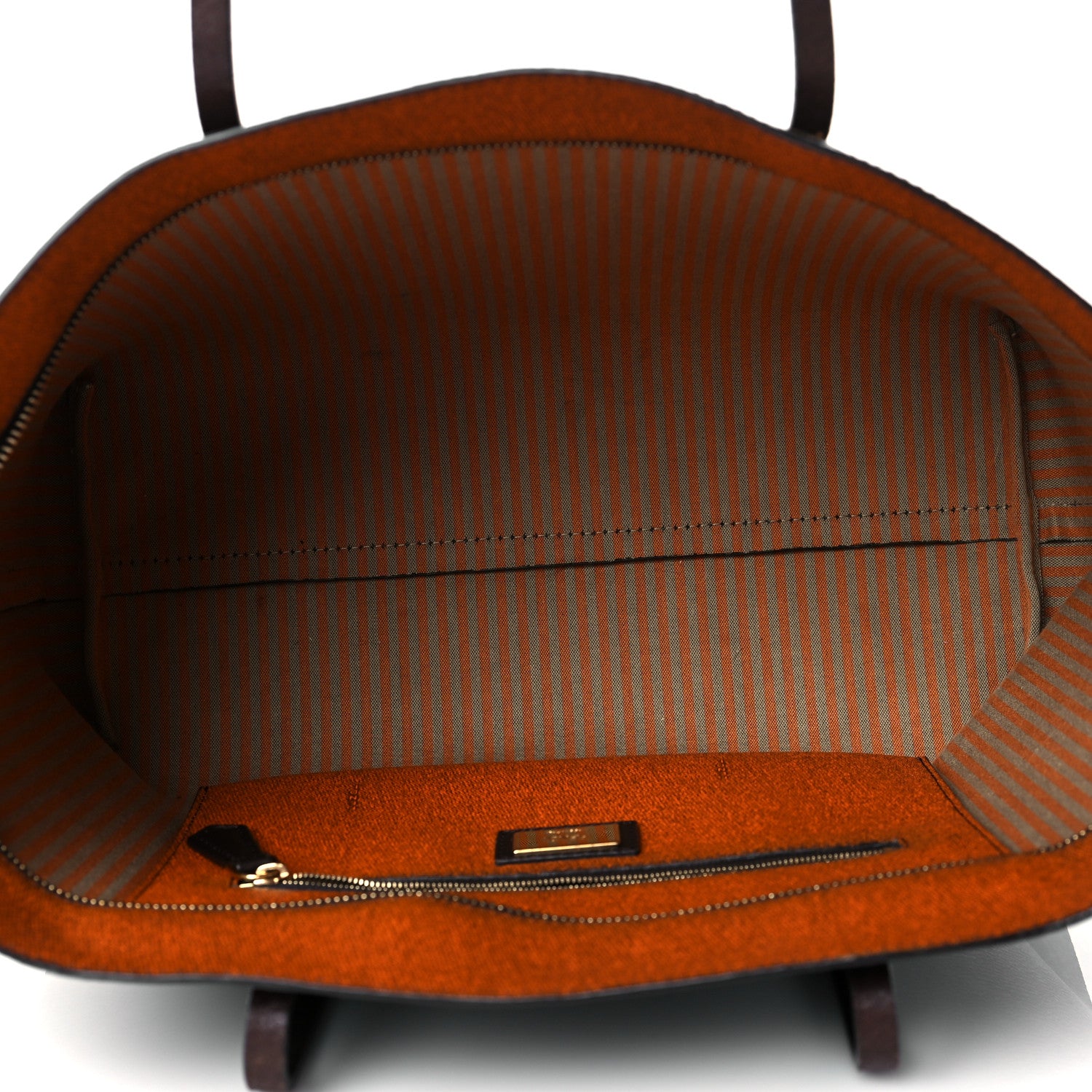Fendi Zucca Spalmati Small Roll Tote Tobacco Orange 5 of 10