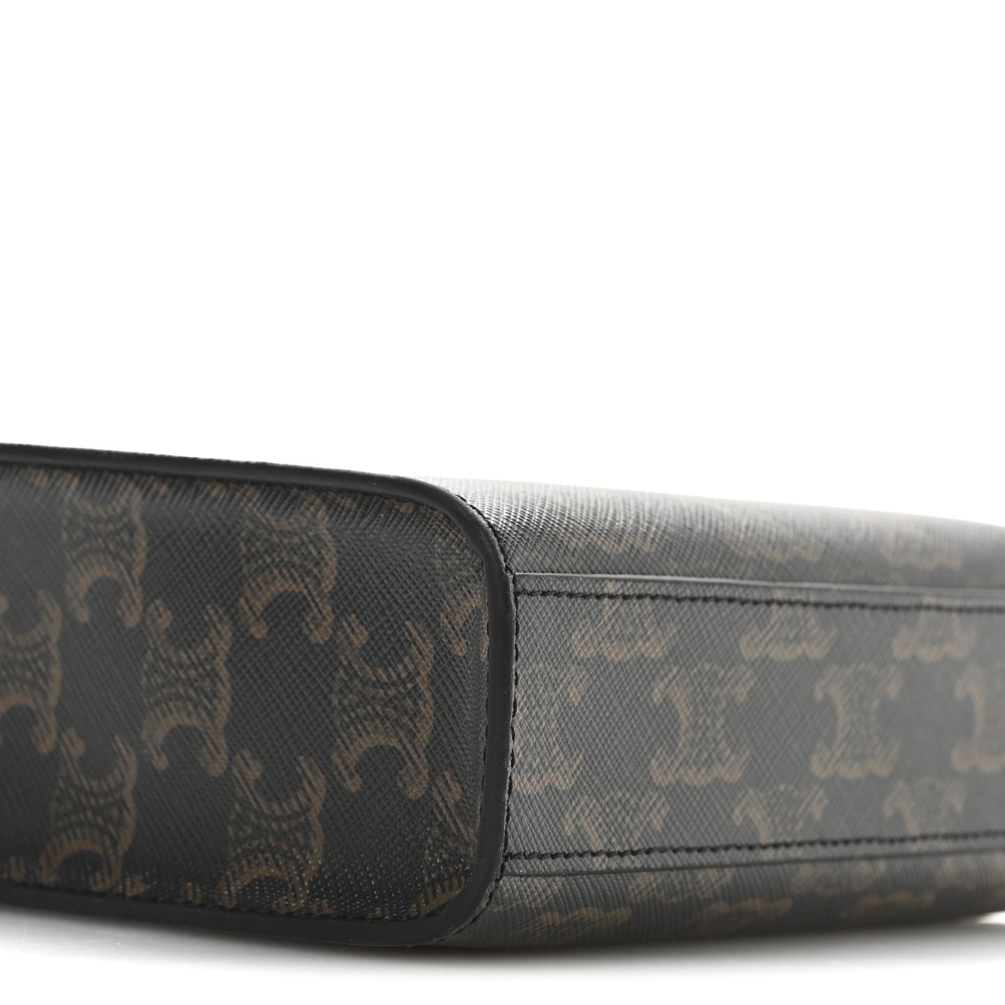 Triomphe Canvas Calfskin Mini Vertical Cabas Tan
