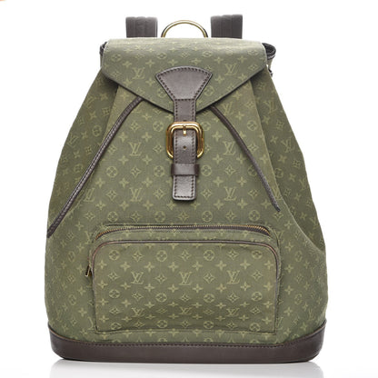 Louis Vuitton Mini Monogram Montsouris GM Backpack Kaki 1 of 7