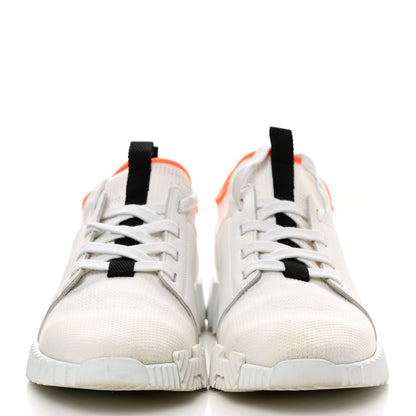 Hermes Knit Calfskin Depart Sneakers 38 White 2 of 9