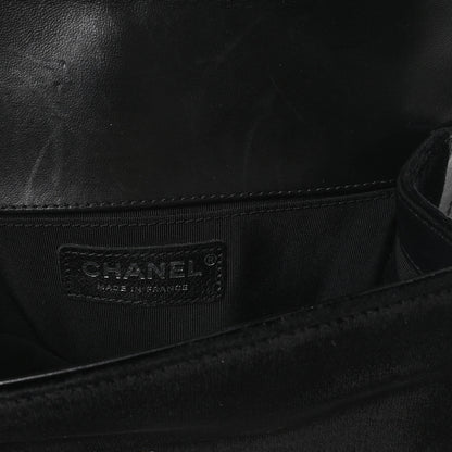 Chanel Velvet Quilted Small Boy Flap Black 6 of 11