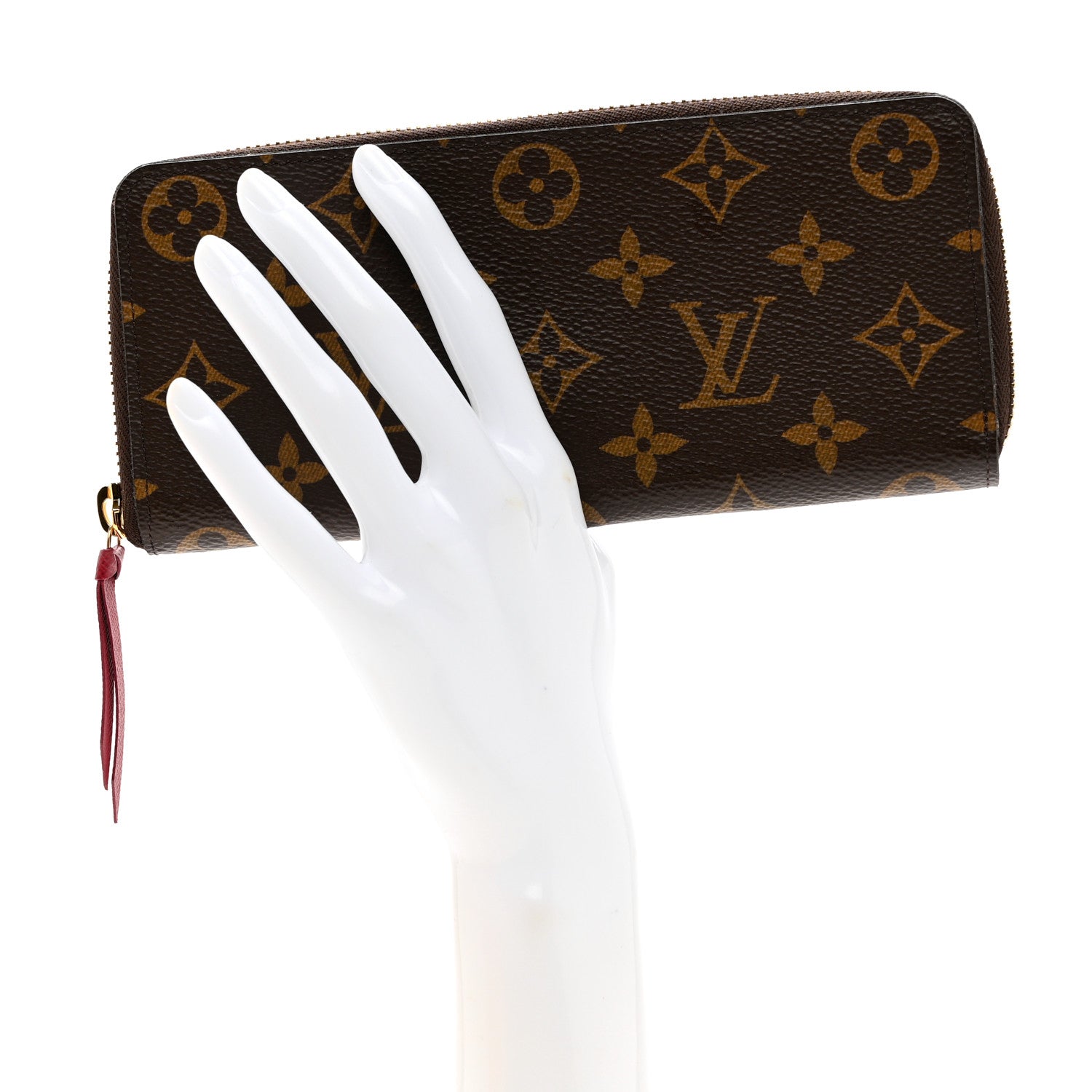 Louis Vuitton Monogram Clemence Wallet Fuchsia 2 of 7