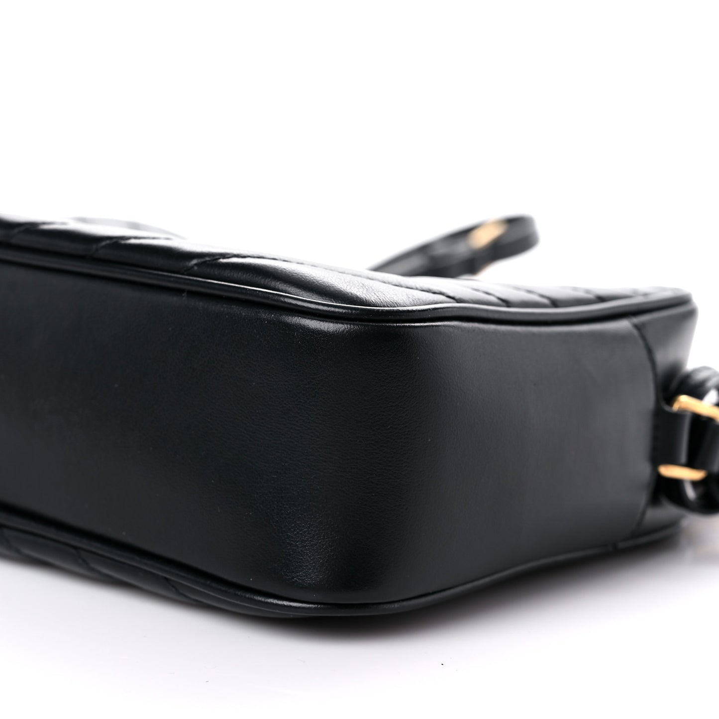 Calfskin Matelasse Monogram Lou Camera Bag Black