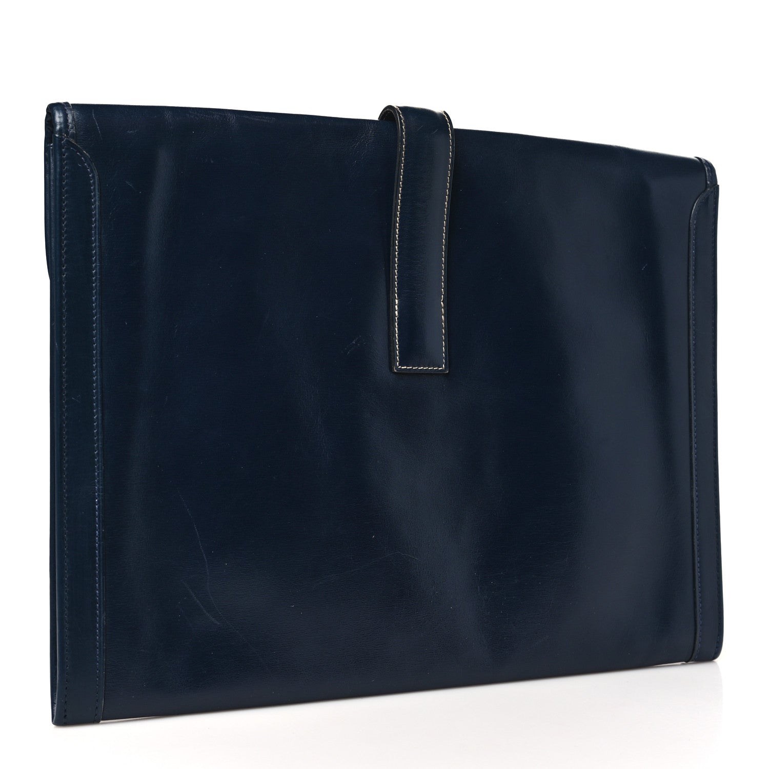 Hermes Box Jige GM Clutch Indigo 3 of 9
