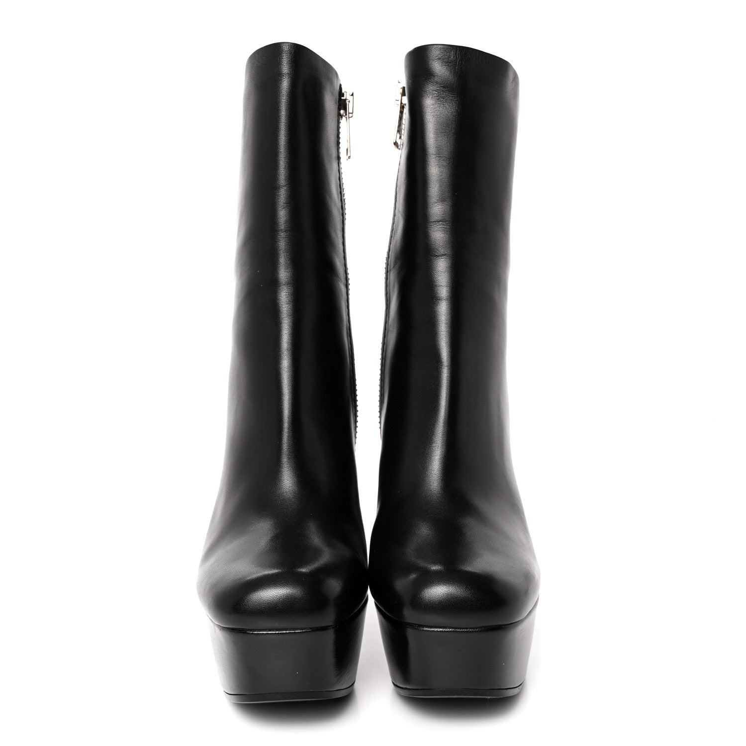 Gucci Kid Side Zip Platform Boots 37.5 Black 2 of 11