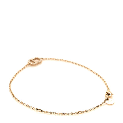 Christian Dior Metal Crystal Clair D Lune Bracelet Gold 3 of 4
