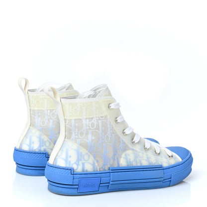 Christian Dior Technical Canvas Oblique Gradient Mens B23 High Top Sneakers 41 Blue 4 of 8