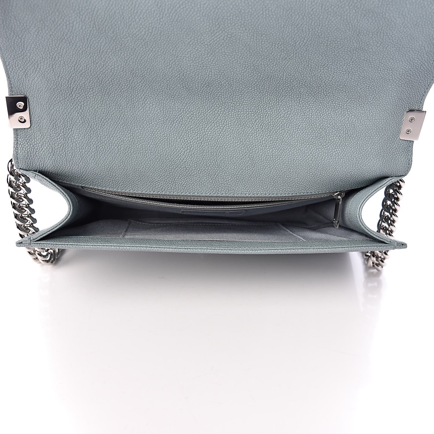 Chanel Iridescent Caviar Quilted New Medium Boy Flap Light Blue 5 of 10