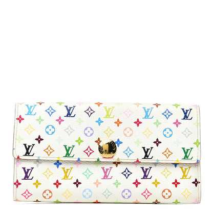 Louis Vuitton Monogram Multicolor Sarah Wallet White 1 of 7