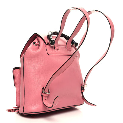 Gucci Cellarius Calfskin Medium Bamboo Backpack Glossy Pink 3 of 12