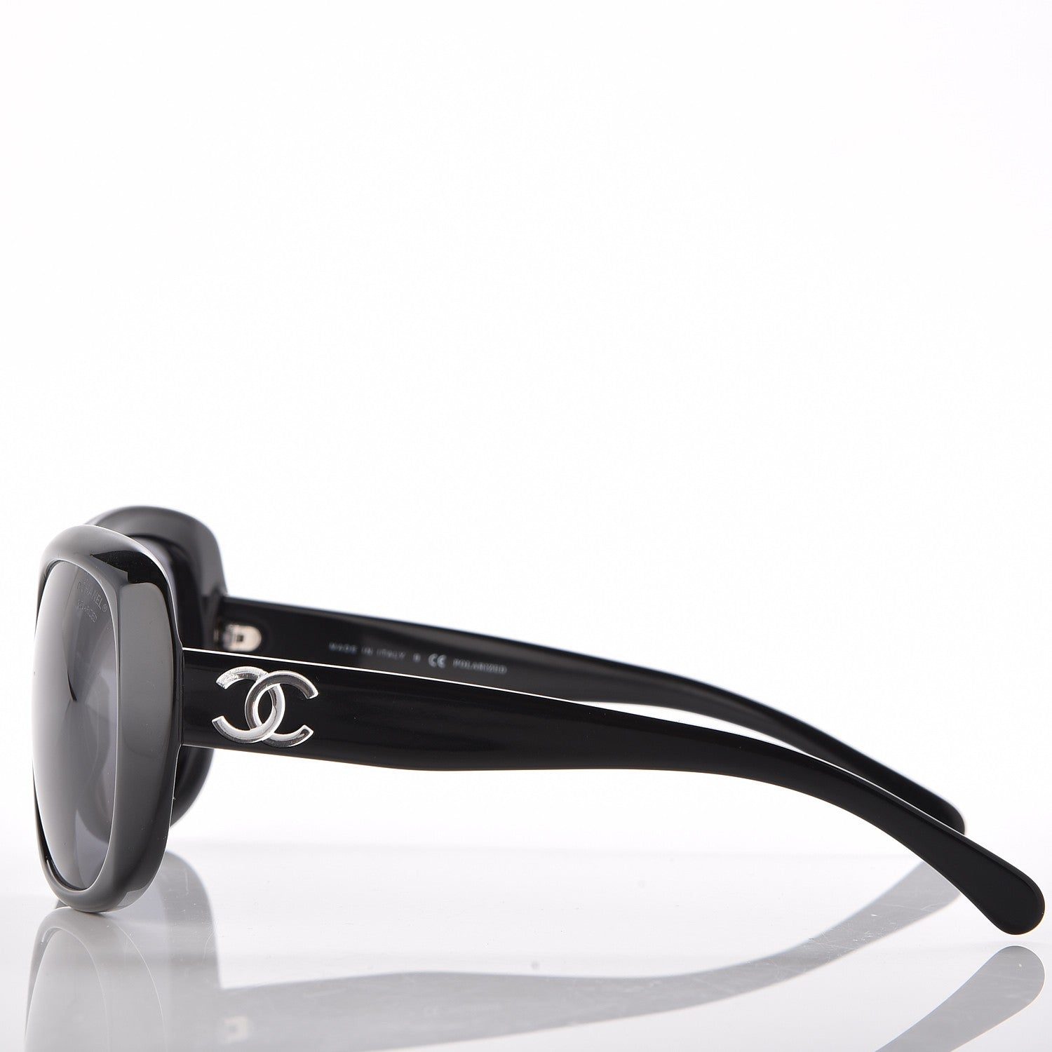 Chanel Polarized CC Sunglasses 5183 Black 3 of 8