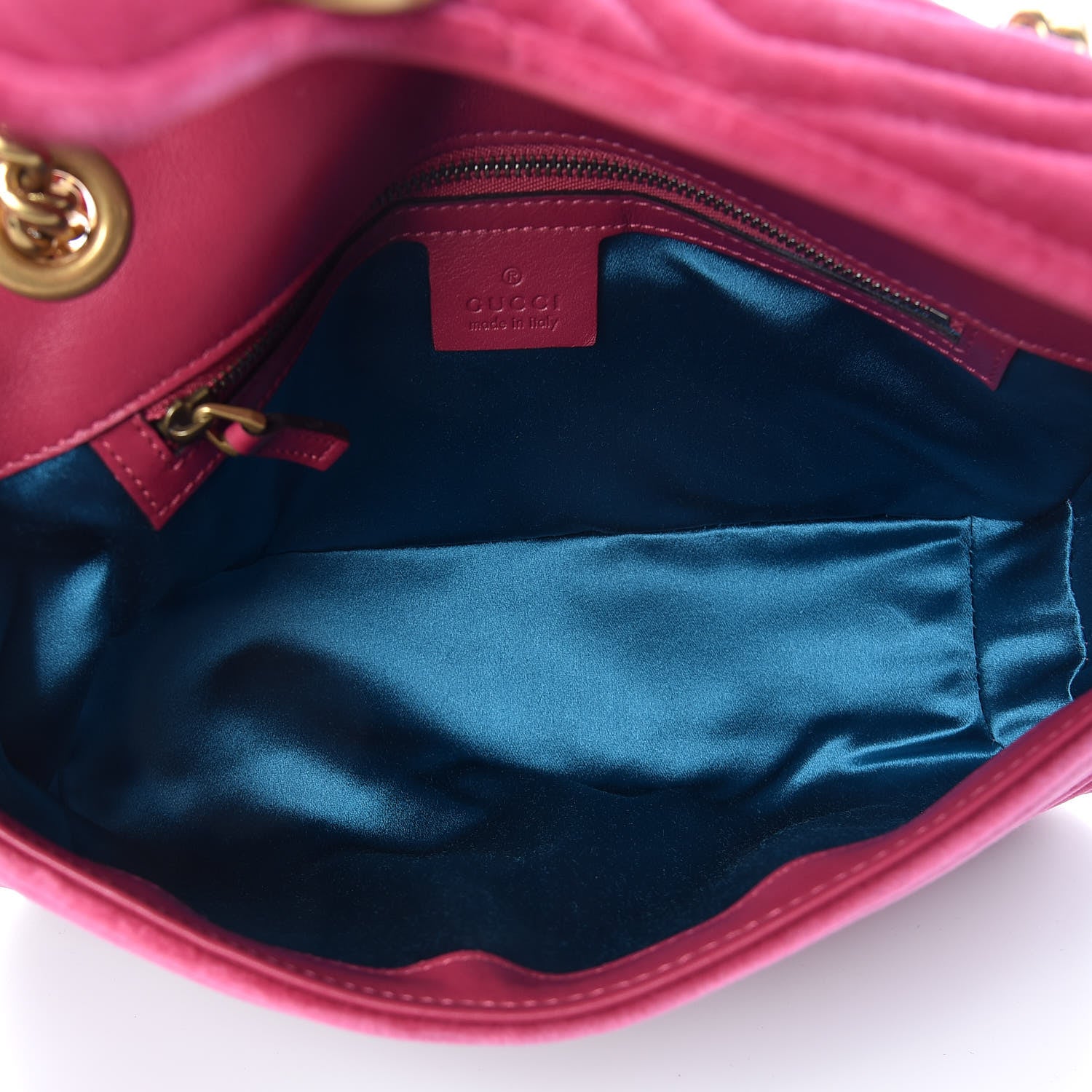 Gucci Velvet Matelasse Small GG Marmont Shoulder Bag Light Raspberry Rose 5 of 10