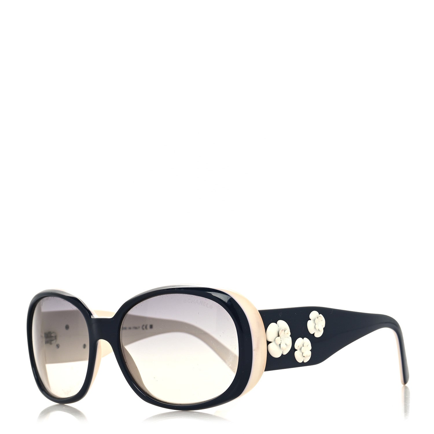 Chanel Camellia CC Sunglasses 5113 Blue White 1 of 9
