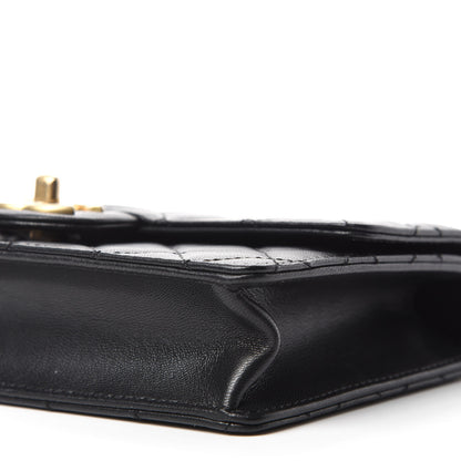 Chanel Lambskin Quilted Small Chic Pearls Flap Black 7 of 11