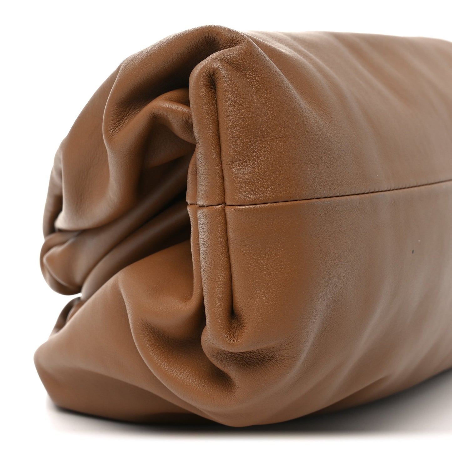 Smooth Butter Calf The Pouch Oversized Clutch Cammello