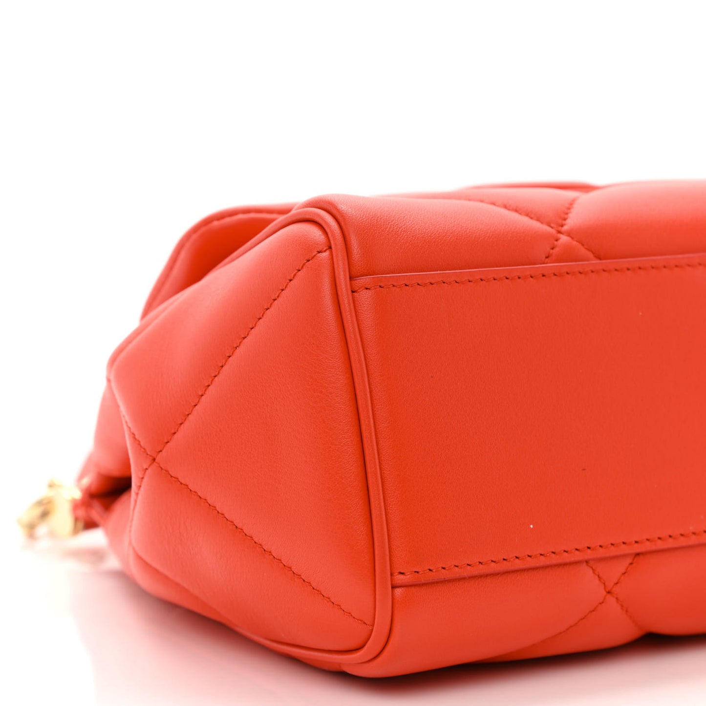 Calfskin Quilted Small Miss Sicily Satchel Red