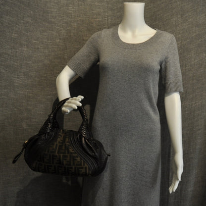 Fendi Zucca Nappa Nuvolata Vitello Tortuga Spy Bowler Tobacco Moro 2 of 13