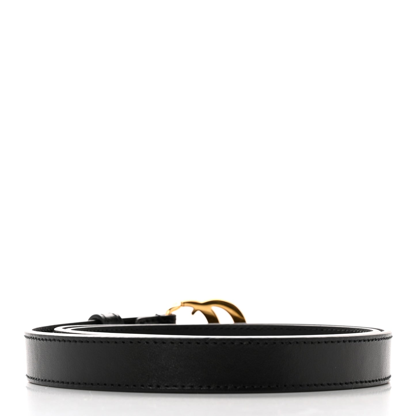 Plutone Calfskin Double G 20mm Belt 90 36 Black