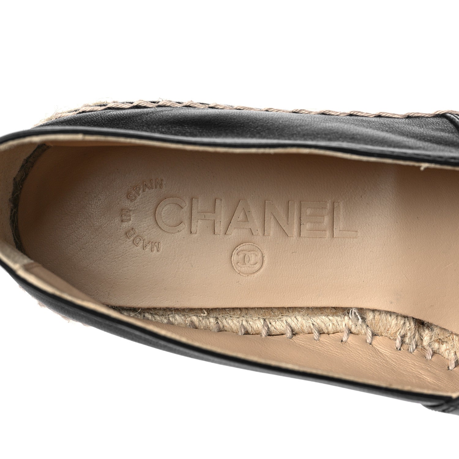 Chanel Lambskin CC Espadrilles 40 Black 7 of 8