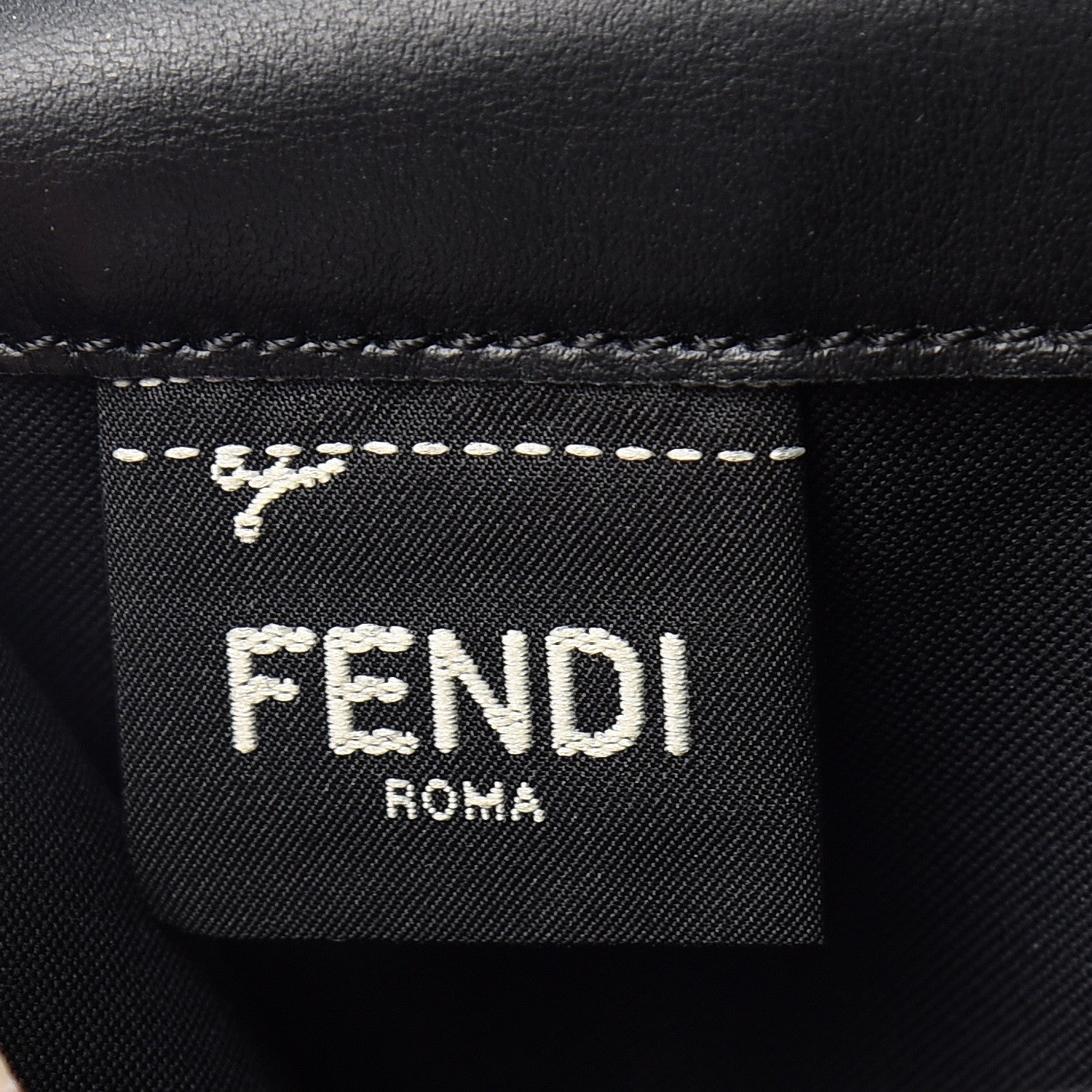 Fendi Vitello Cruise F is Fendi Bi-Color FF 1974 Embossed Continental Envelope Wallet Maya Black 8 of 11