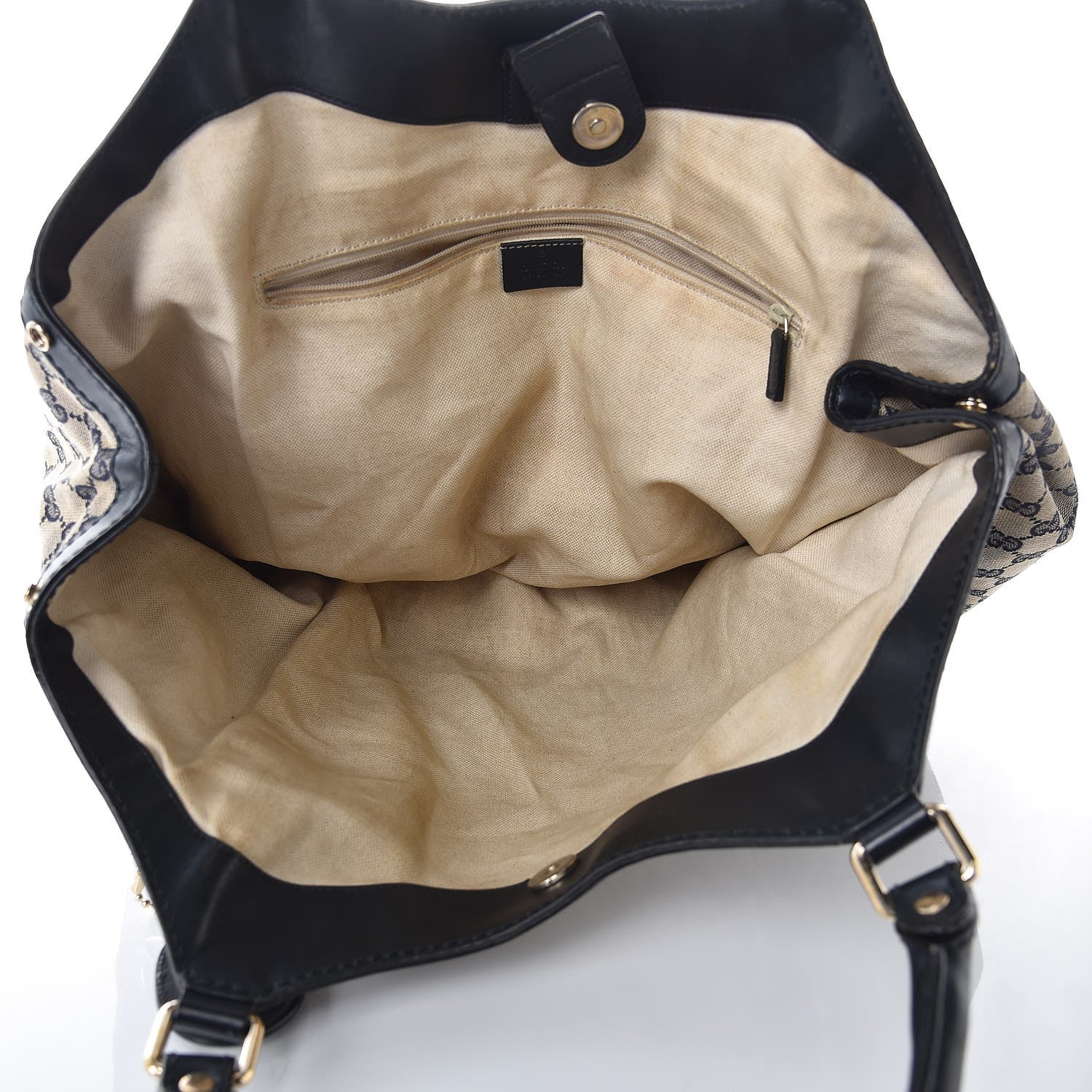 Gucci Monogram Calfskin Large Sukey Tote Beige Blue 5 of 23