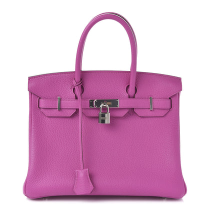 Hermes Taurillon Clemence Birkin 30 Magnolia 1 of 11