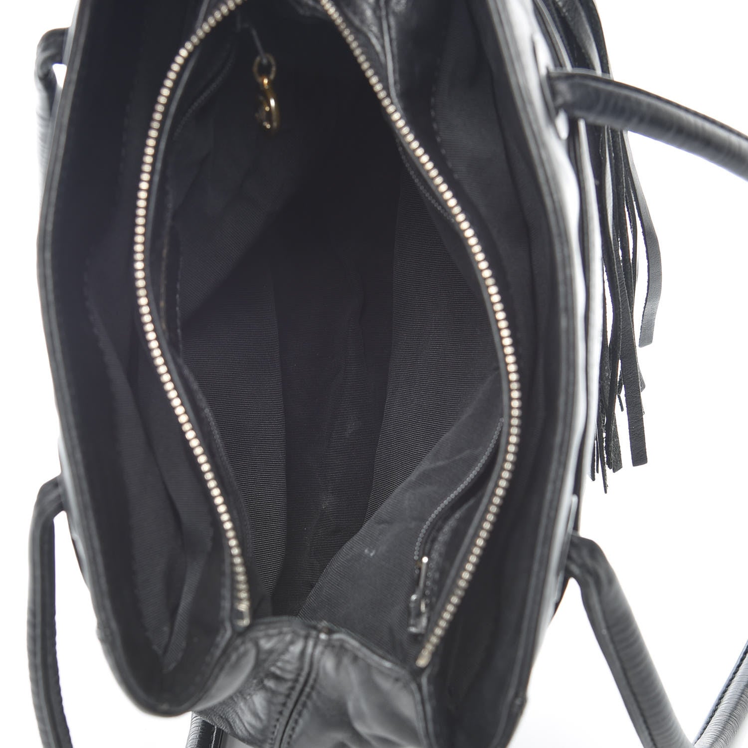Chanel Lambskin Tassel Shoulder Bag Black 8 of 13