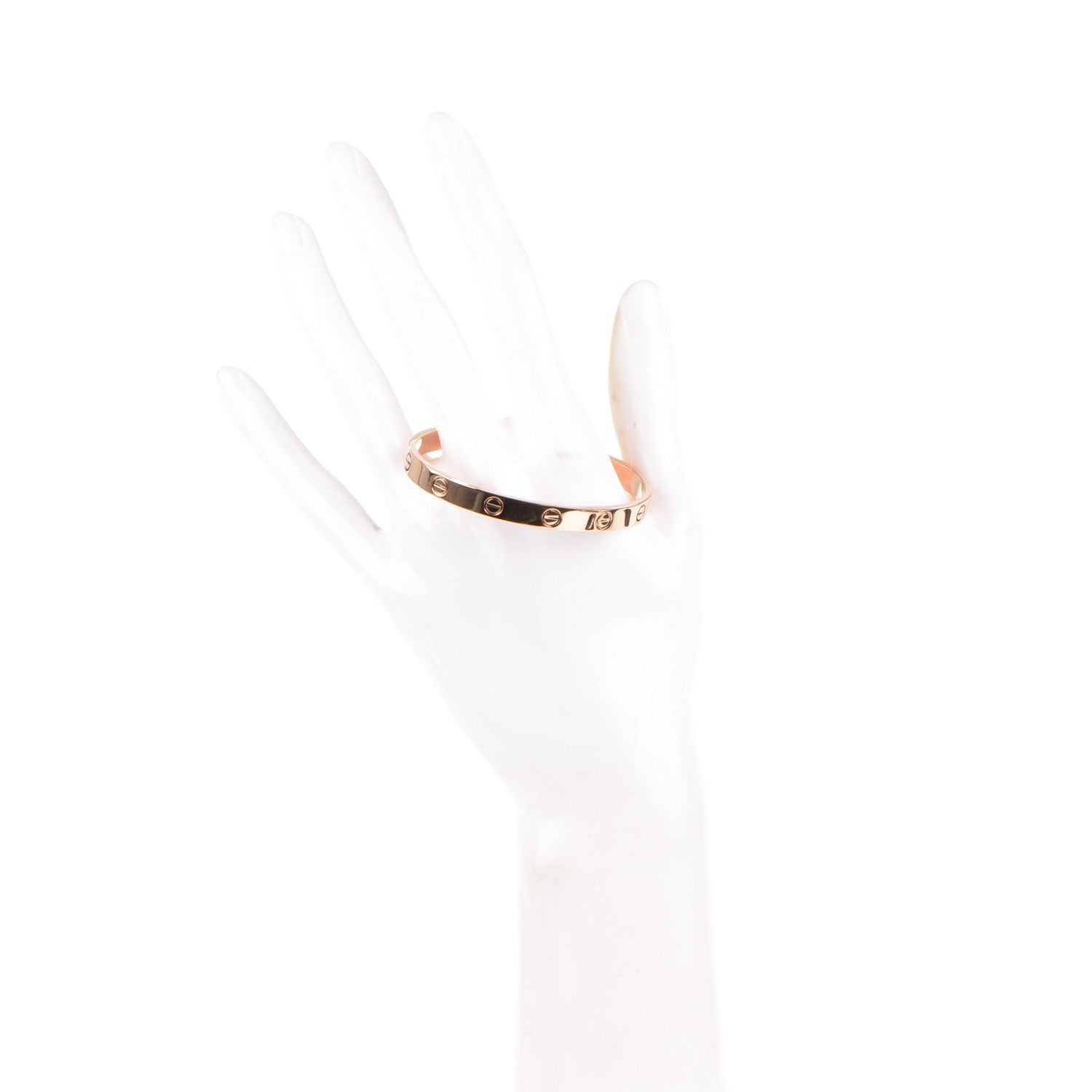 Cartier 18K Pink Gold LOVE Cuff Bracelet 17 2 of 4