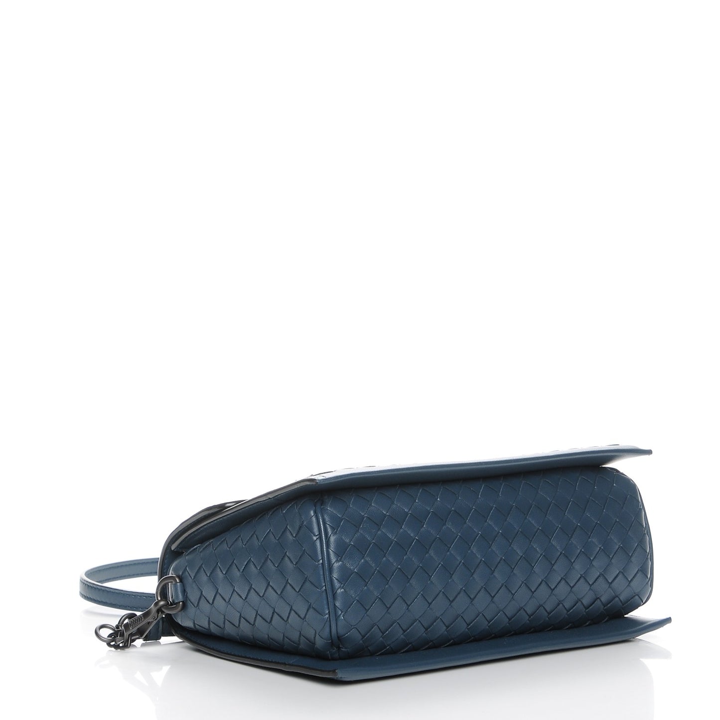 Nappa Intrecciato Small Messenger Denim