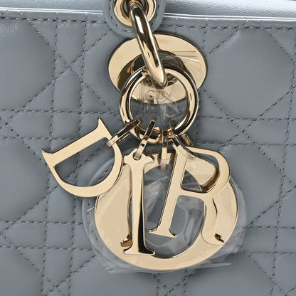Christian Dior Lambskin Cannage Medium Lady D-Joy Light Blue 8 of 11