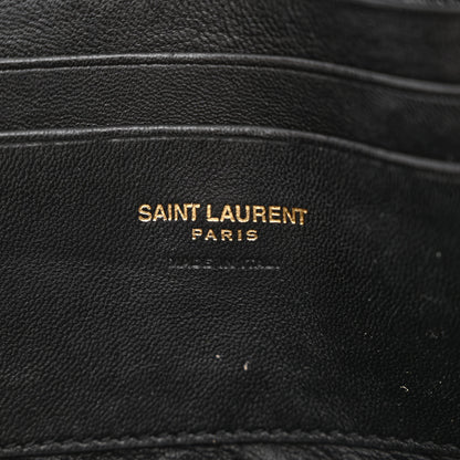 Saint Laurent Grain De Poudre Matelasse Monogram Mini Lou Camera Bag Dark Natural 6 of 12