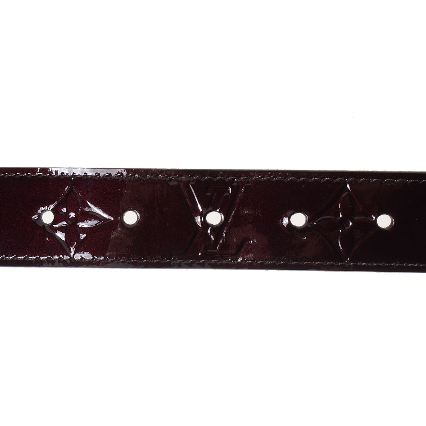 Vernis LV Frame Belt Amarante 85 34