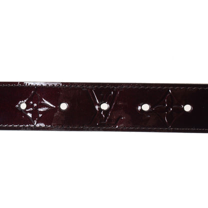 Louis Vuitton Vernis LV Frame Belt Amarante 85 34 7 of 8