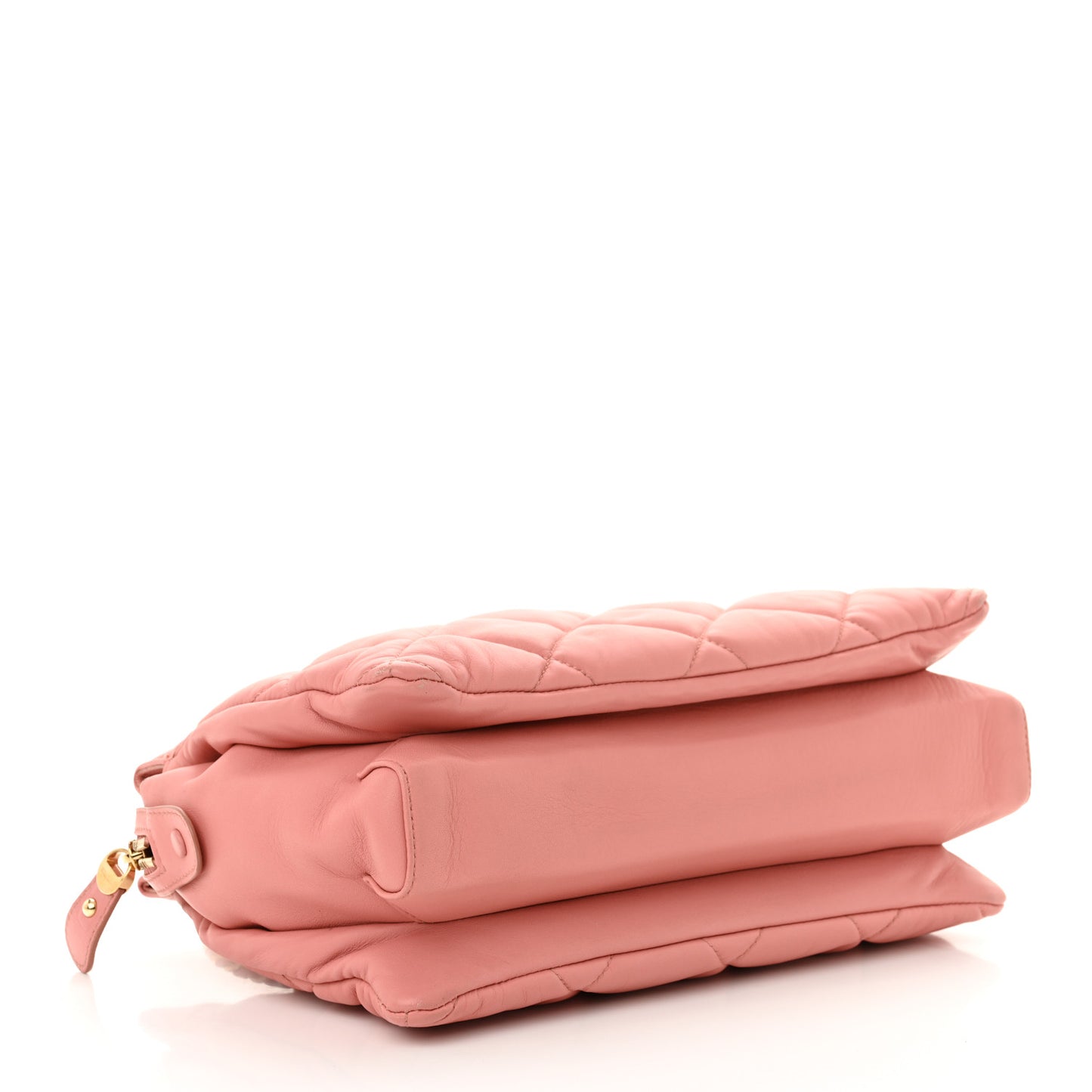 Nappa Quilted Medium Ginette Shoulder Bag Pink
