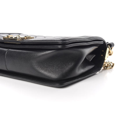 Chanel Lambskin Quilted Medium Boy Flap Black 9 of 9