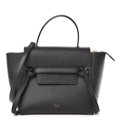 Celine Grained Calfskin Nano Belt Bag Black 1 of 9