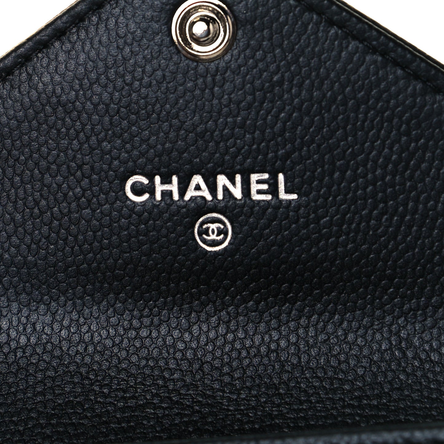 Caviar Envelope Card Holder Wallet Black