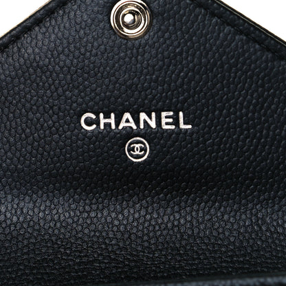 Chanel Caviar Envelope Card Holder Wallet Black 7 of 9