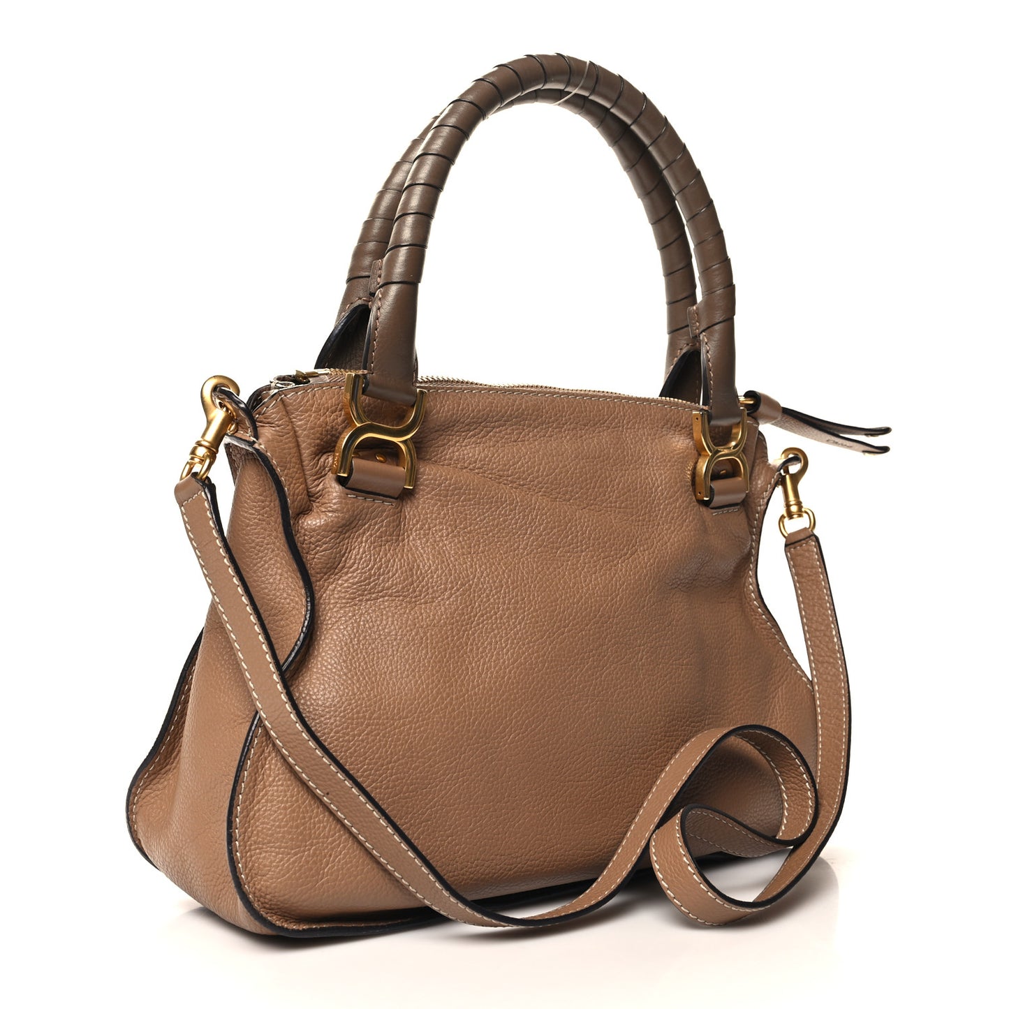 Calfskin Medium Marcie Satchel Nut