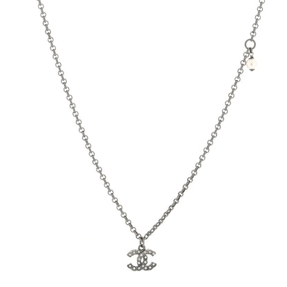Chanel Crystal CC Necklace Ruthenium 1 of 4